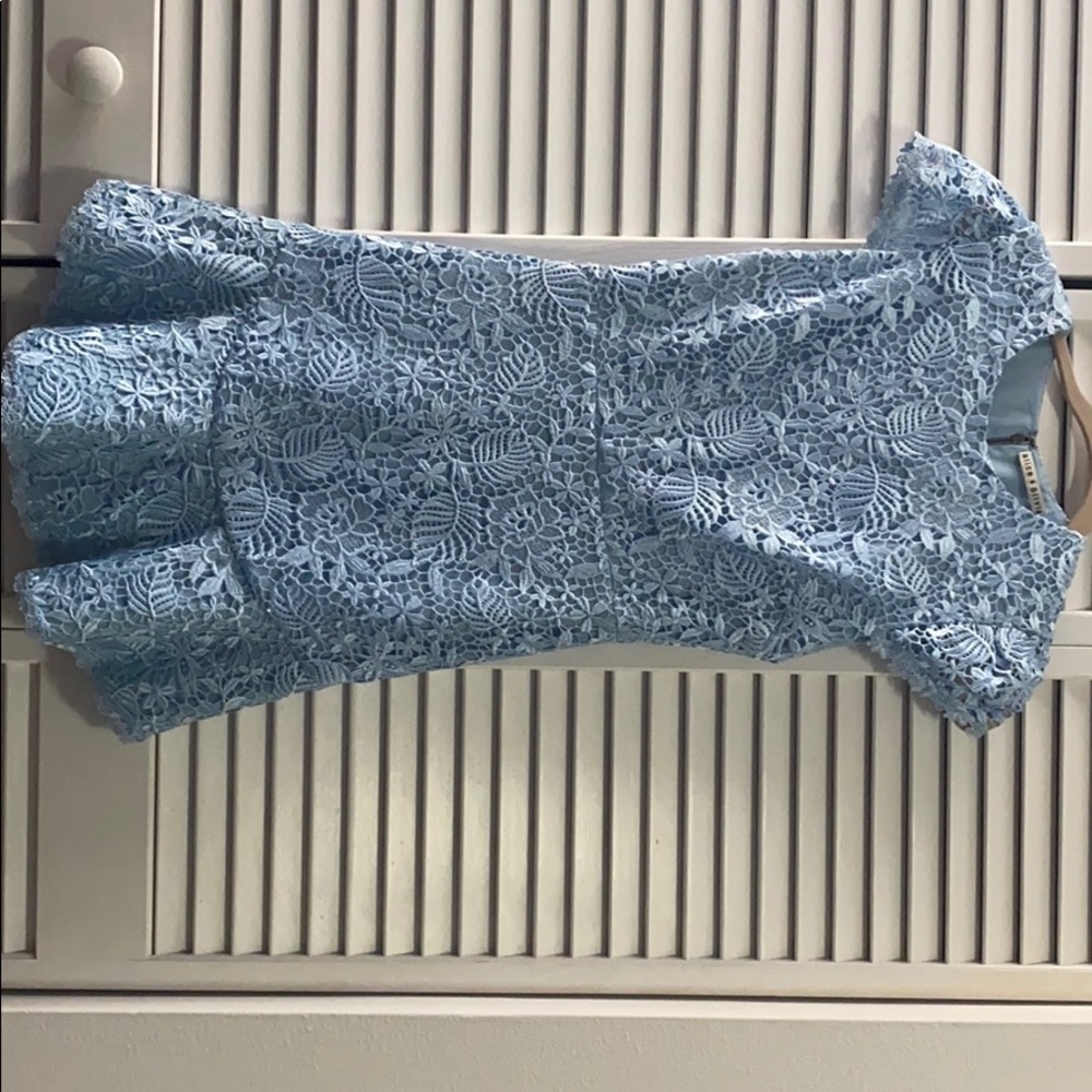 Alice and Olivia baby blue dress